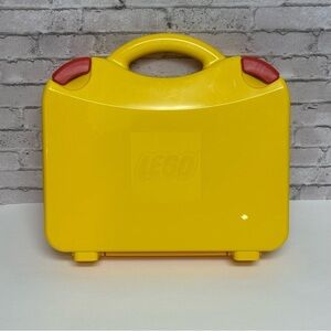 LEGO Storage Case Yellow Hard Plastic Latching Empty Storage Box Divider